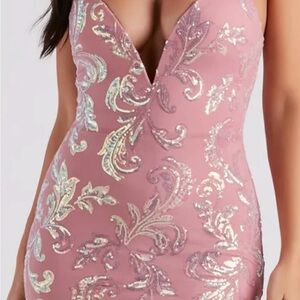 Windsor Pink Sequin Dress